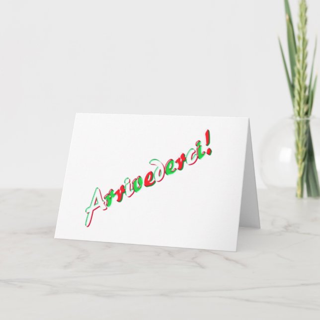 Tarjeta de despedida (Anverso)