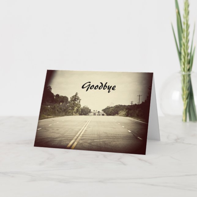 Tarjeta de despedida (Anverso)