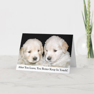 Tarjeta de despedida