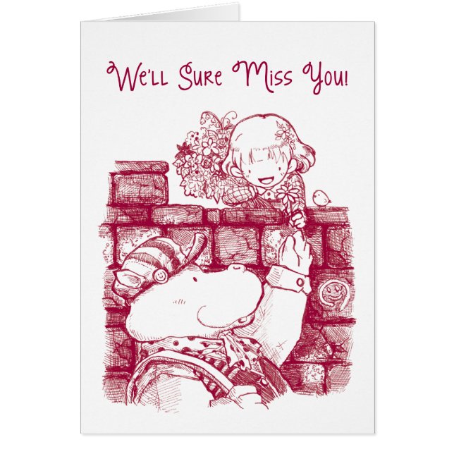 Tarjeta de despedida - buen día (Frente)