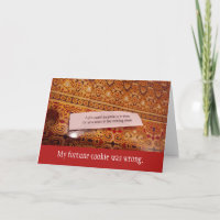 Tarjeta de despedida de cooperador de Fortune Cook