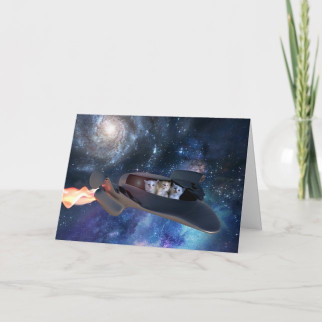 Tarjeta de despedida de Space Kittens Joyride (Anverso)