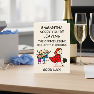 Tarjeta de despedida para compañero de trabajo que