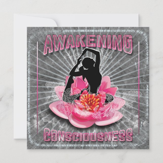 Tarjeta de despertar - saludo, invitación (Anverso)