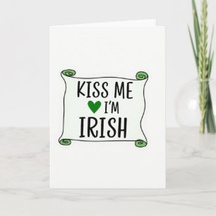 Tarjeta de Desplazamiento Bésame Soy Irlandés