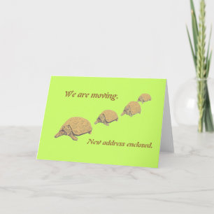 Tarjeta de desplazamiento de la familia Tortoise