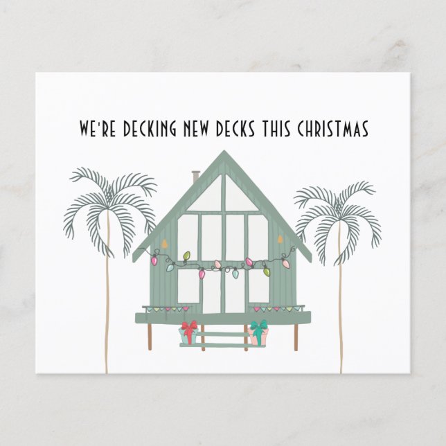 Tarjeta de desplazamiento de Navidades de cubierta (Anverso)