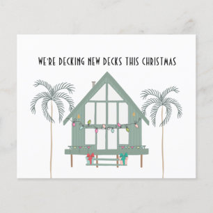 Tarjeta de desplazamiento de Navidades de cubierta