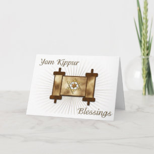 Tarjeta de desplazamiento Yom Kippur