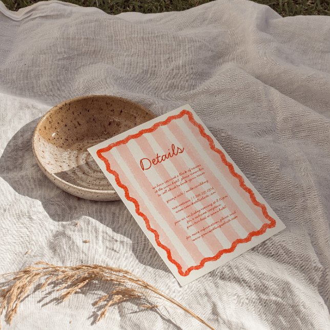 Tarjeta de detalle de Bodas rojos y rojos modernos (Subido por el creador)