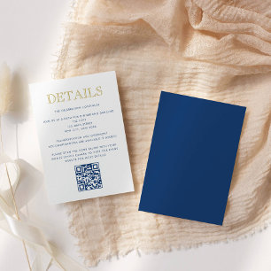 Tarjeta de Detalle de Código QR para Bar Mitzvah S