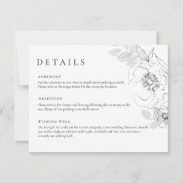 Tarjeta de detalle de Ilustracion floral botánica