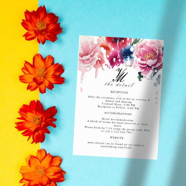 Tarjeta de detalle del Boda del Boda de la flor de (Subido por el creador)