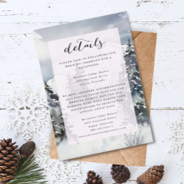 Tarjeta de detalle rústico de color de agua de mon