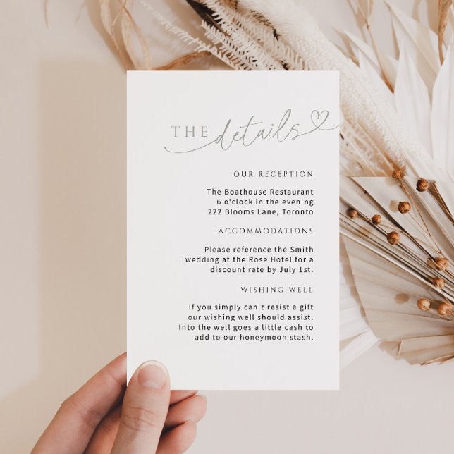 Tarjeta de detalle verde de sabio minimalista con  (Subido por el creador)