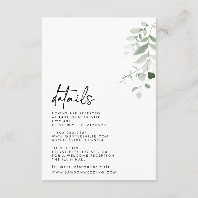 Tarjeta de detalles (Anverso)