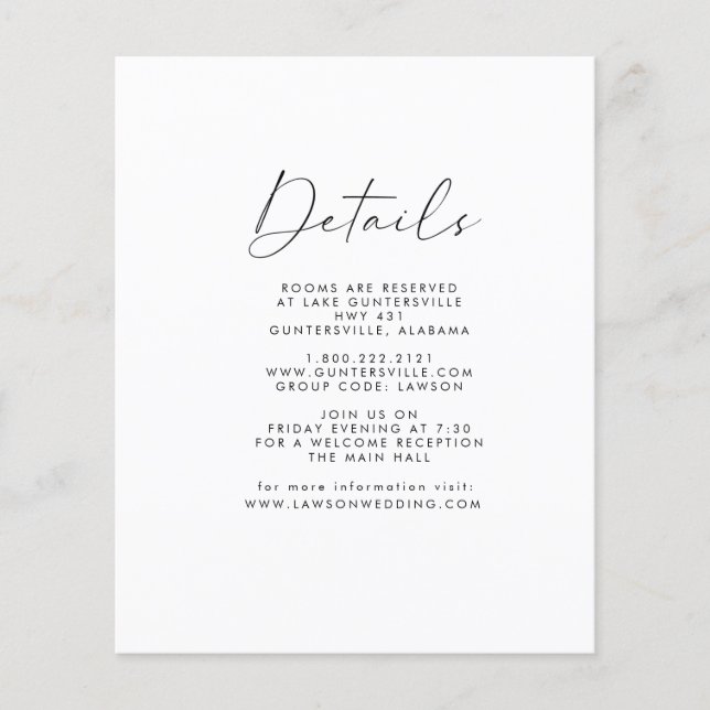 Tarjeta de detalles (Anverso)