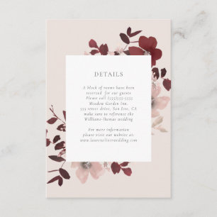 Tarjeta de detalles de amor de jardín