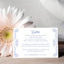 Tarjeta de detalles de boda elegante – Filigrana d