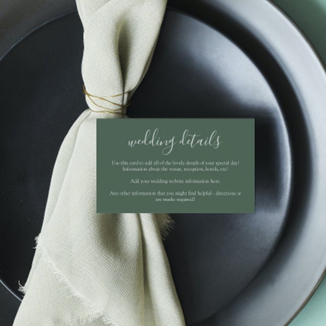 Tarjeta de detalles de Boda floral acuarela (Subido por el creador)