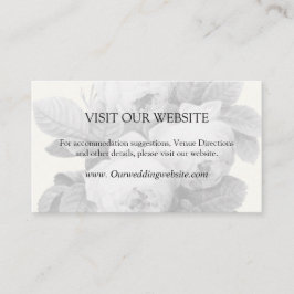 Tarjeta de detalles de Boda para Rosas Isabella Vi