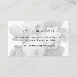 Tarjeta de detalles de Boda para Rosas Isabella Vi