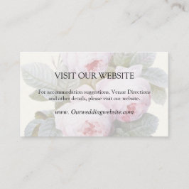 Tarjeta de detalles de Boda para Rosas Isabella Vi