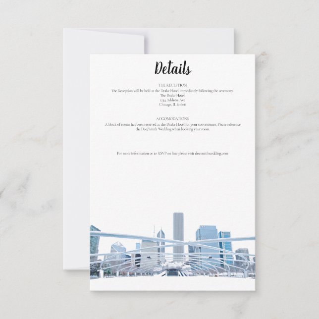 Tarjeta de detalles de Chicago (Anverso)