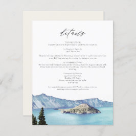 Tarjeta de detalles de destino de CRATER LAKE Nati