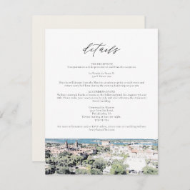 Tarjeta de detalles de destino de la línea aérea S