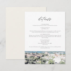 Tarjeta de detalles de destino de la línea aérea S