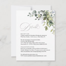 Tarjeta de detalles de Eucalyptus Leaves Greenery 