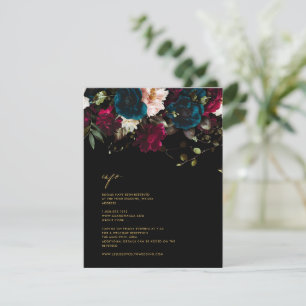 Tarjeta de detalles de flores botánicas PixDezines