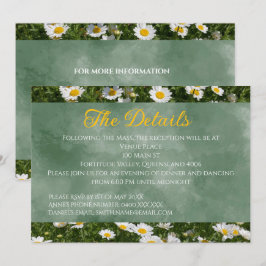 Tarjeta de detalles de Green Daisy Landscape