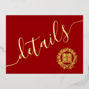 Tarjeta de detalles de la flor floral del boda chi