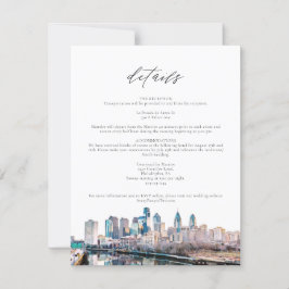 Tarjeta de detalles de la línea de Skyline de Fila