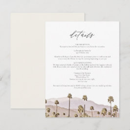 Tarjeta de detalles de las montañas de California 