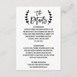 Tarjeta de detalles de las ramas de olivo blanco y