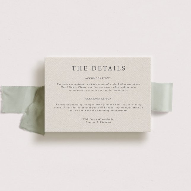 Tarjeta de detalles de Parker Landscape Boda (Subido por el creador)