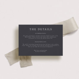 Tarjeta de detalles de Parker Landscape Boda