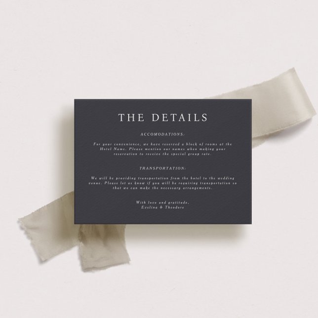 Tarjeta de detalles de Parker Landscape Boda (Subido por el creador)