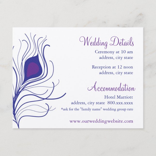 Tarjeta de detalles de recepción (Anverso)