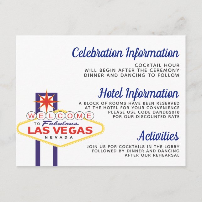 Tarjeta de detalles de Rótulo de Vegas (Anverso)