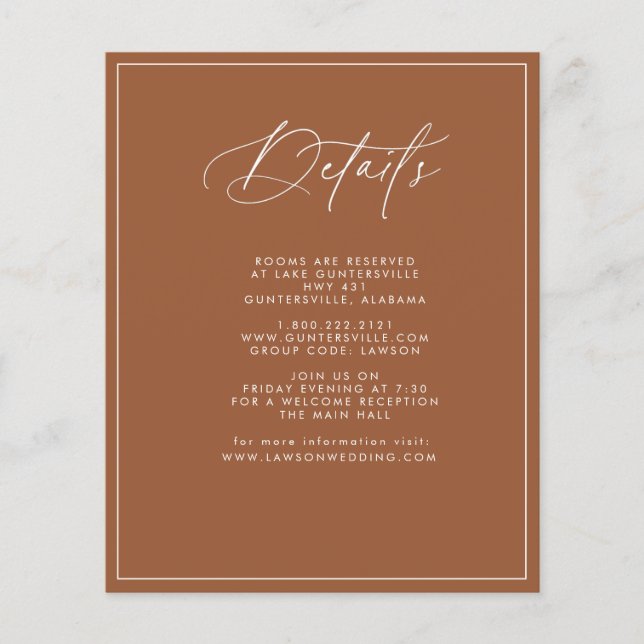 Tarjeta de detalles de terracota (Anverso)