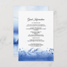 Tarjeta de detalles del Boda Blue Winscape