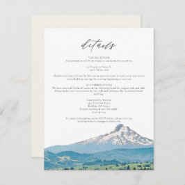 Tarjeta de detalles del Boda de acuarela del CAPÓ