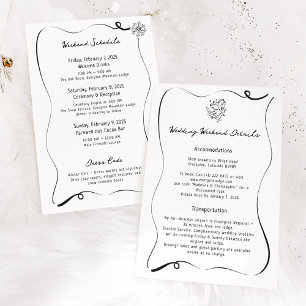 Tarjeta de detalles del Boda de esquí Cupido de In