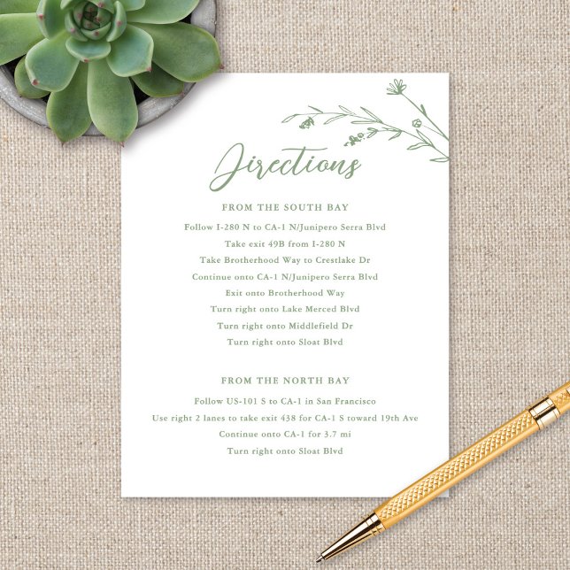 Tarjeta de detalles del Boda de flores silvestres  (Subido por el creador)