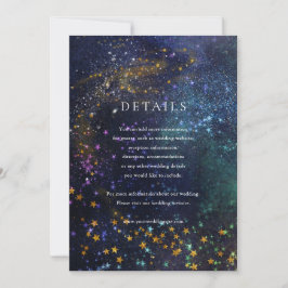 Tarjeta de detalles del Boda de Galaxia Celeste de