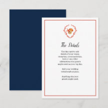 Tarjeta de detalles del Boda de la concha de agua